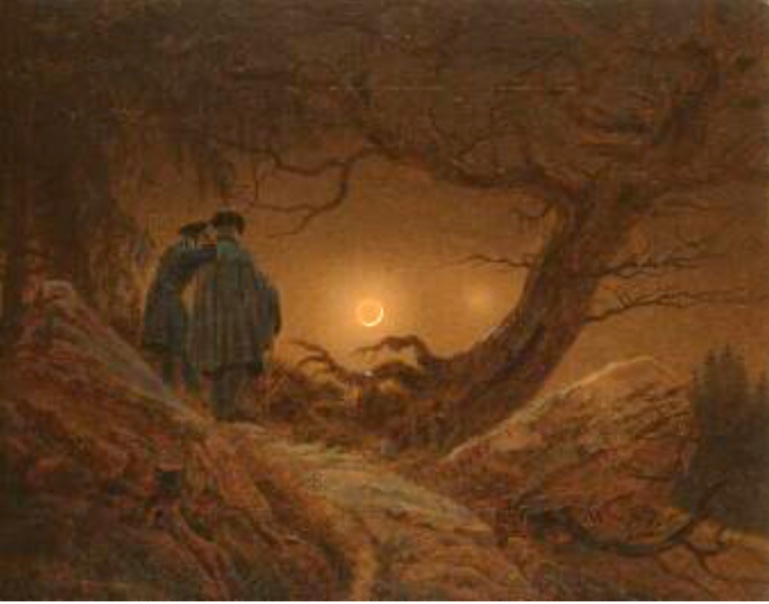 Caspar David Friedrich, Two Men Contemplating the Moon, 1820